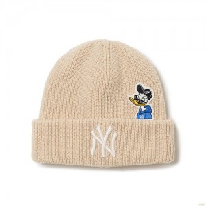 Bonnet MLB Disney Donalducmi New York Yankees Accessoires Beige | 8432HWEGR