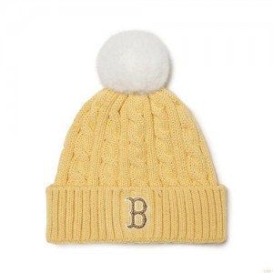 Bonnet MLB Like Emoticon Boston Redsox Enfant Jaune | 7943MAZQF