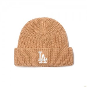 Bonnet MLB Nejelly La Dodgers Accessoires Beige Foncé | 7283LPCFV