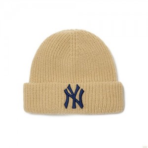 Bonnet MLB Nejelly New York Yankees Accessoires Beige | 0784XILNW