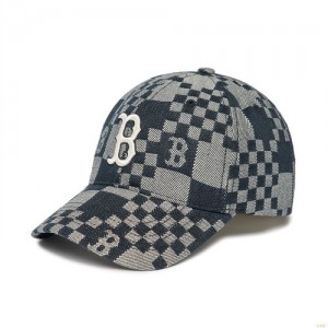 Casquettes MLB Checker Boardenim-like Ball Boston Redsox Accessoires Grise | 4739IPJVN