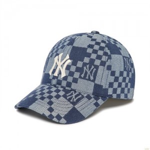 Casquettes MLB Checker Boardenim-like Ball New York Yankees Accessoires Multicolore | 4085YOKQI