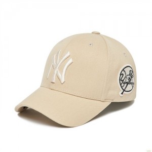 Casquettes MLB Circle Stamp Ball New York Yankees Accessoires Blanche | 0468SIHAY