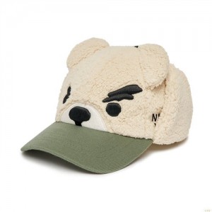 Casquettes MLB Megabear Trooper New York Yankees Enfant Blanche Vert | 1265EDOAQ