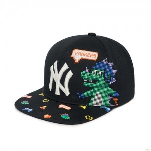 Casquettes MLB Play All-over Print Snapbac New York Yankees Enfant Noir | 6478ALOZX