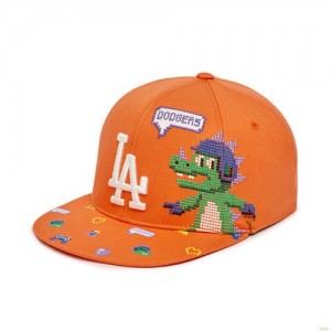 Casquettes MLB Play All-over Print Snapbacla Dodgers Enfant Orange | 0158EHYJC