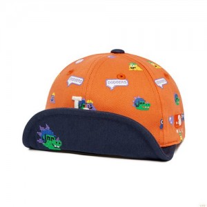 Casquettes MLB Play All-over Print Wirela Dodgers Enfant Orange | 4105OWGFS