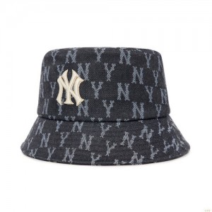 Chapeau Bucket MLB Basic Monogra Denibucket New York Yankees Enfant Vert | 5143LYNOE