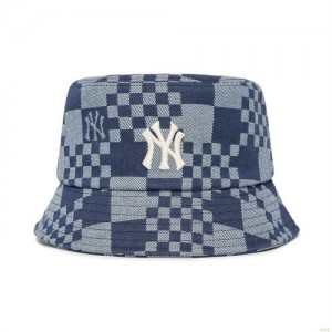 Chapeau Bucket MLB Checker Boardenim-like New York Yankees Accessoires Multicolore | 0912AWGPE