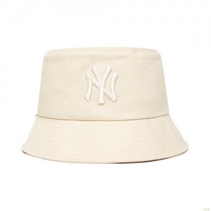 Chapeau Bucket MLB Disney New York Yankees Accessoires Blanche | 6725RPACM