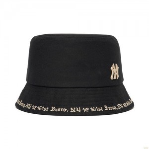 Chapeau Bucket MLB Gothic New York Yankees Accessoires Noir | 4953NIZJB