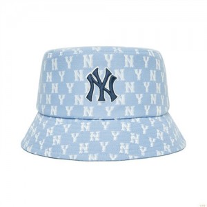 Chapeau Bucket MLB Monogra Classiche New York Yankees Accessoires Bleu | 0791HCEIT