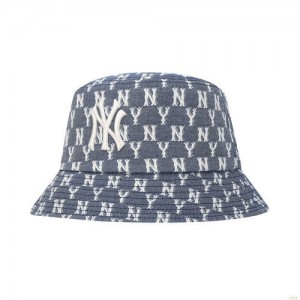 Chapeau Bucket MLB Monogra Jacquarbucket New York Yankees Accessoires Grise | 6417XWZAU