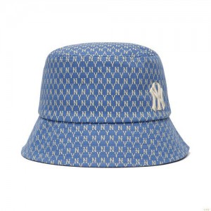 Chapeau Bucket MLB Monogra New York Yankees Accessoires Bleu | 7829DESYP