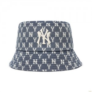 Chapeau Bucket MLB Monogra New York Yankees Accessoires Grise | 3875BWNRY