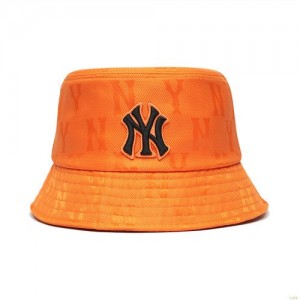 Chapeau Bucket MLB Monogra Nylon New York Yankees Accessoires Orange | 0174NYAUZ