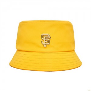 Chapeau Bucket MLB Nylon Basic Sanfrancisco Giants Accessoires Jaune | 3054UZOSC