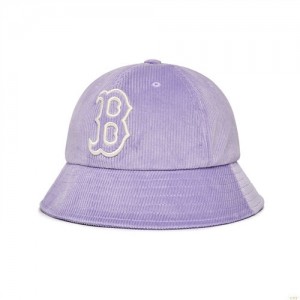 Chapeaux MLB Basic Corduroy Dome Boston Redsox Enfant Violette | 6135KEACN