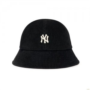 Chapeaux MLB Corduroy Dome New York Yankees Accessoires Noir | 5703BRTEM