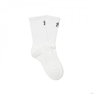 Chaussettes MLB Frontside Small Logo New York Yankees Accessoires Blanche | 3562XDMIK