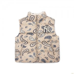 Gilet MLB Paisley Down New York Yankees Vetement Blanche | 4263PQADK