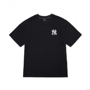 Manches Longues MLB Disney Backprint Overfit New York Yankees Vetement Noir | 6754YKJQW