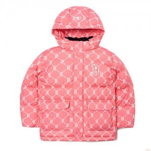 Manteaux MLB (Goose) Dia Monogra Down Boston Redsox Enfant Bordeaux | 2753YTXKR