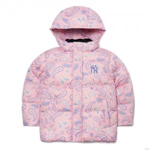 Manteaux MLB (Goose) Paisley Down New York Yankees Enfant Rose | 7125ROIMT