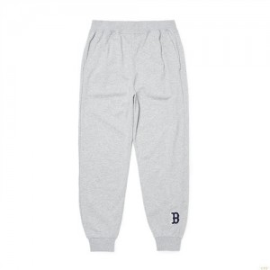 Pantalon De Survetement MLB Basic Mediulogo Boston Redsox Vetement Grise | 9856VGBDK