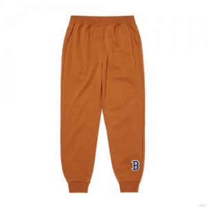 Pantalon De Survetement MLB Basic Mediulogo Boston Redsox Vetement Kaki | 4713LPUIJ