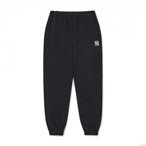 Pantalon De Survetement MLB Basic Small Logo Brushe New York Yankees Vetement Noir | 3185RHECF