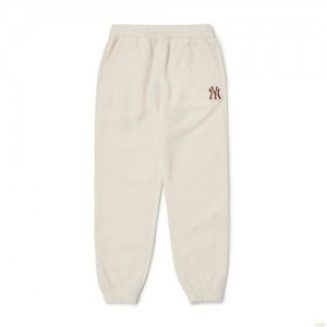 Pantalon De Survetement MLB Basic Small Logo Fleece New York Yankees Vetement Blanche | 5709CWJKF