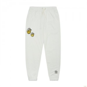 Pantalon De Survetement MLB Smile Multwappen New York Yankees Vetement Blanche | 4018AKLHF