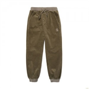 Pantalon MLB Corduroy Jogger New York Yankees Enfant Beige | 0589BHGAX