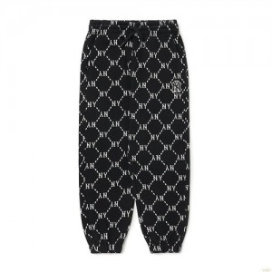 Pantalons Décontractés MLB Dia Monogra Allover New York Yankees Enfant Noir | 6435ACQYT