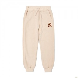 Pantalons Décontractés MLB Megabear Polar Fleece New York Yankees Enfant Blanche | 1728EWBQF