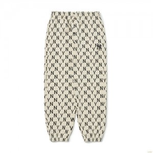 Pantalons Décontractés MLB Monogra Allover New York Yankees Enfant Jaune Clair | 4352BXCUS