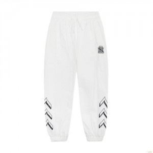 Pantalons Décontractés MLB Seamball Woven New York Yankees Enfant Blanche | 4321LPEZN