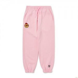 Pantalons Décontractés MLB Smile New York Yankees Enfant Rose | 6293CMABQ