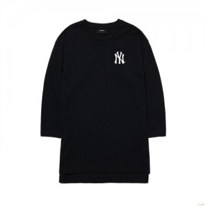 Peignoir MLB Giant Fit Big Logo Dres New York Yankees Enfant Noir | 5032JENBS