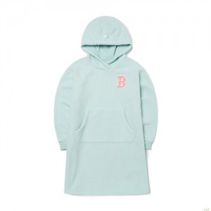 Peignoir MLB Like Fleece Hoodres Boston Redsox Enfant Bleu Clair | 7436BYXHK