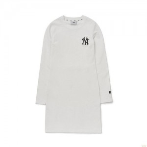 Peignoir MLB Wmillusion Baclogo Slimfit Op New York Yankees Vetement Blanche | 6134YBIQJ