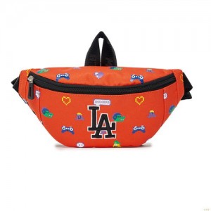 Sac De Taille MLB Play All-over Print La Dodgers Accessoires Orange | 7389GTSCX