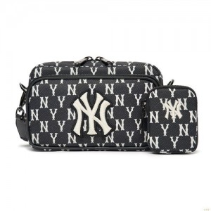 Sacs Crossbody MLB Monogra Min New York Yankees Accessoires Noir Blanche | 0321NJIAR