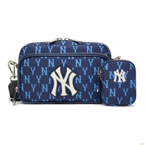 Sacs Crossbody MLB Monogra Min New York Yankees Accessoires Bleu Foncé | 6403BSRVY