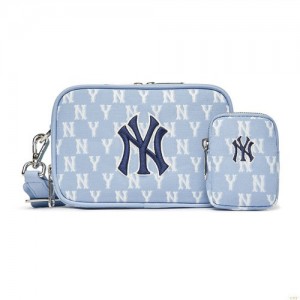 Sacs Crossbody MLB Monogra Min New York Yankees Accessoires Bleu Noir | 2056PANIT