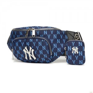 Sacs MLB Monogra Hip Sac New York Yankees Accessoires Bleu Noir | 0672KXFSZ