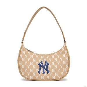 Sacs MLB Monogra Hobo New York Yankees Accessoires Kaki | 8632GMCEL