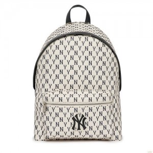 Sacs À Dos MLB Classiche Monogra New York Yankees Accessoires Blanche | 5834ITSEU