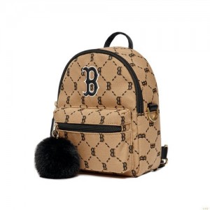 Sacs À Dos MLB Dia Monogra Jq Min Boston Redsox Accessoires Beige | 6429RCEHB